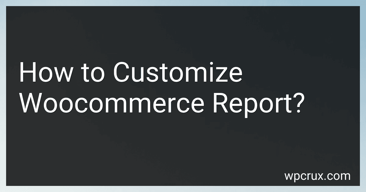 How to Customize Woocommerce Report? image