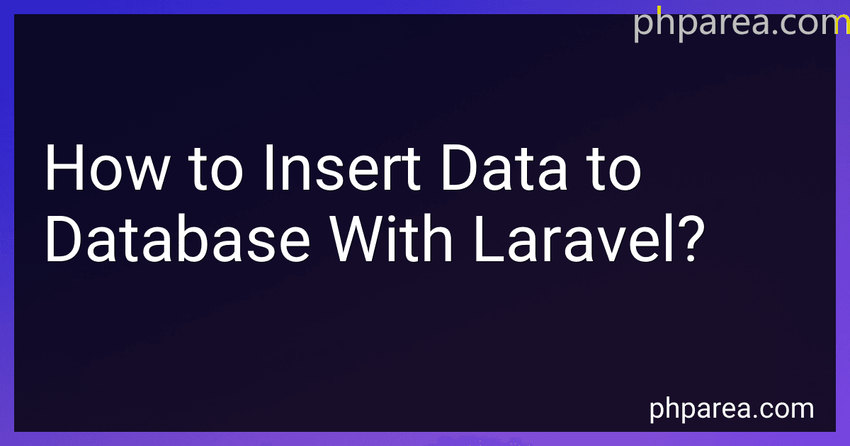 How to Insert Data to Database With Laravel? image