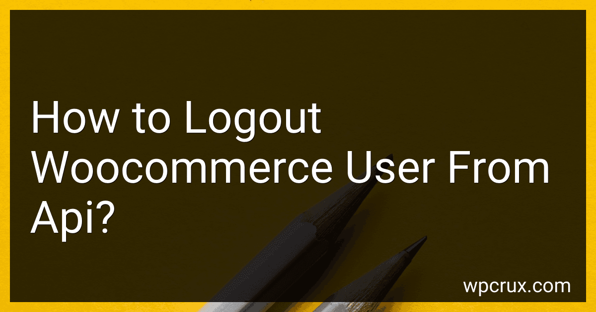 How to Logout Woocommerce User From Api? image