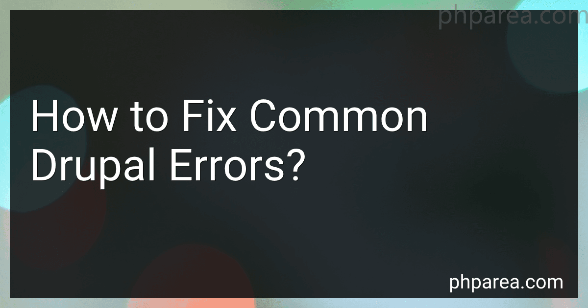How to Fix Common Drupal Errors? preview