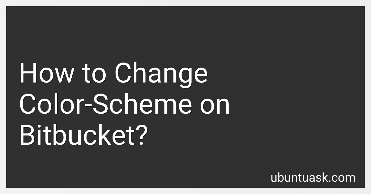 How to Change Color-Scheme on Bitbucket? image
