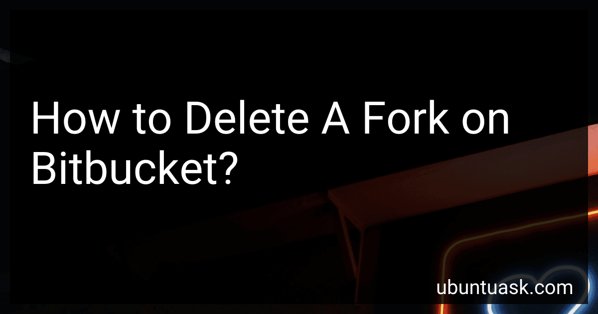 How to Delete A Fork on Bitbucket? image