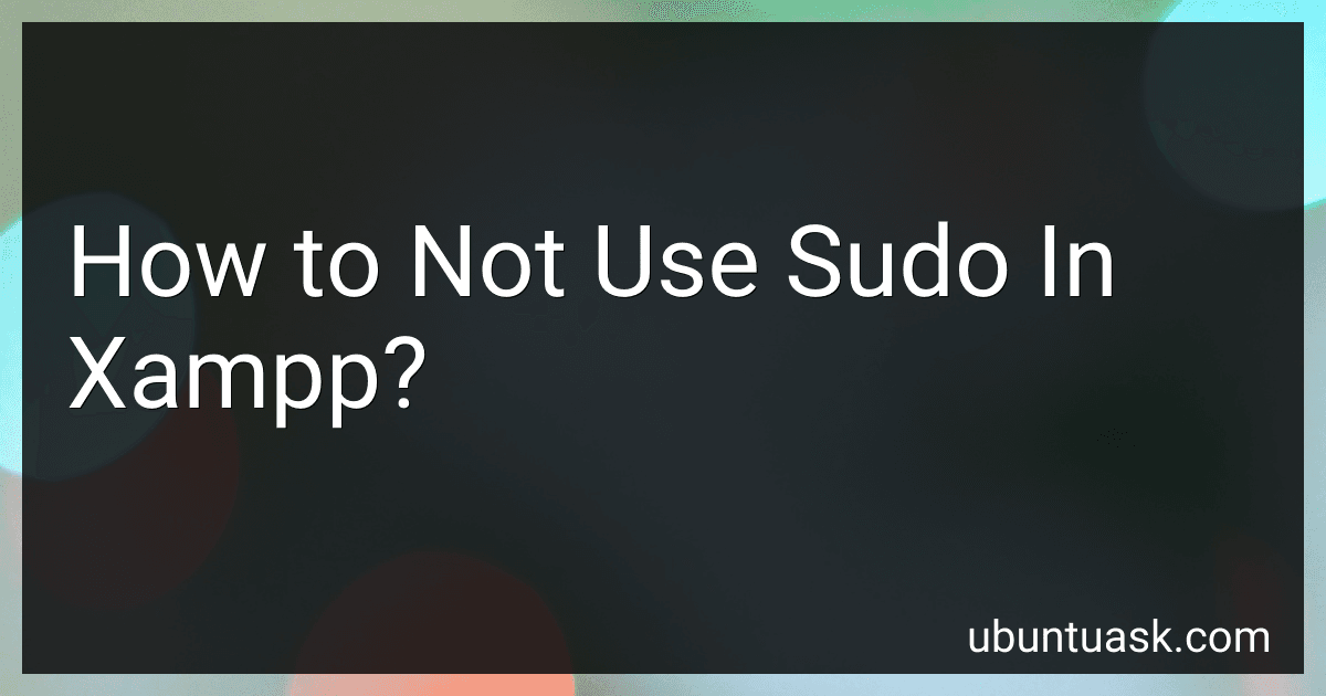 How to Not Use Sudo In Xampp? image
