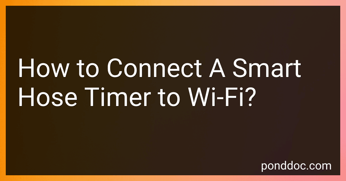 How to Connect A Smart Hose Timer to Wi-Fi? image