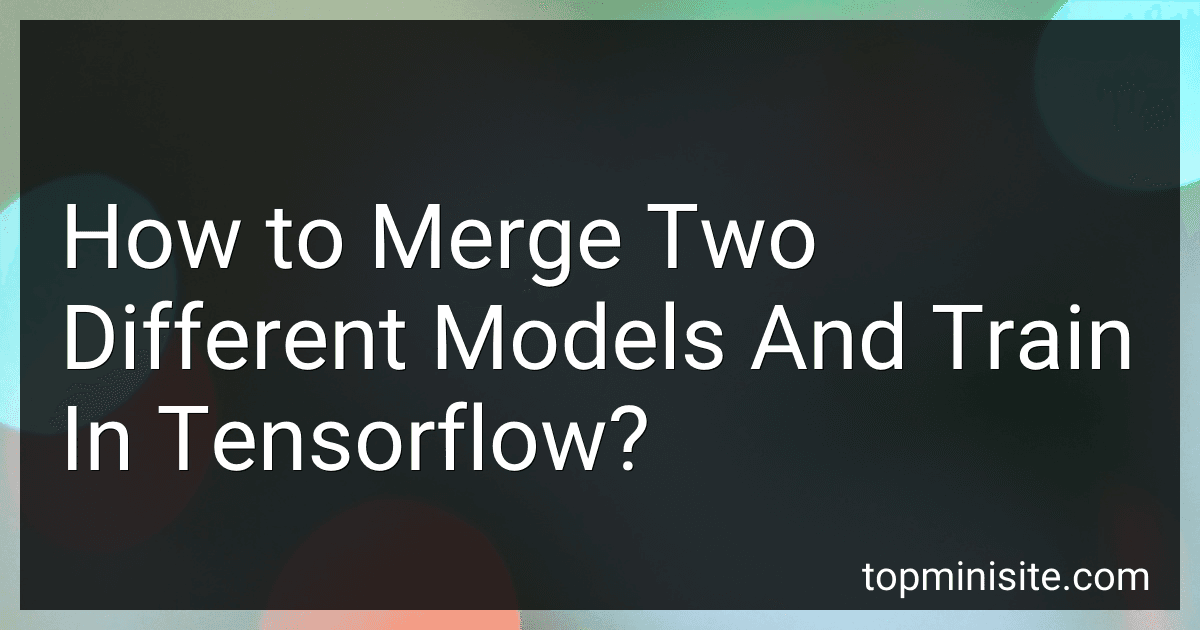 How to Merge Two Different Models And Train In Tensorflow? image