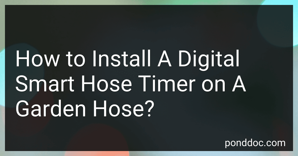 How to Install A Digital Smart Hose Timer on A Garden Hose? preview