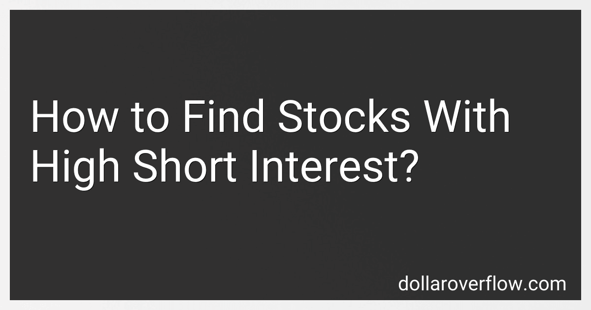 How to Find Stocks With High Short Interest? image