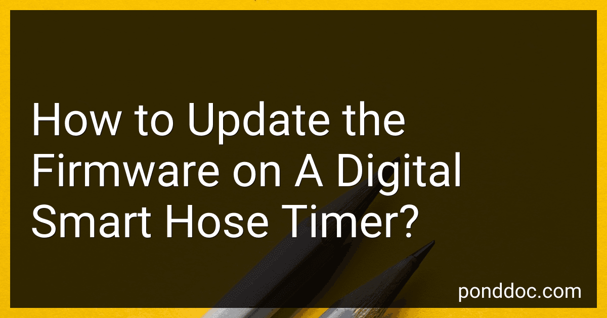 How to Update the Firmware on A Digital Smart Hose Timer? preview