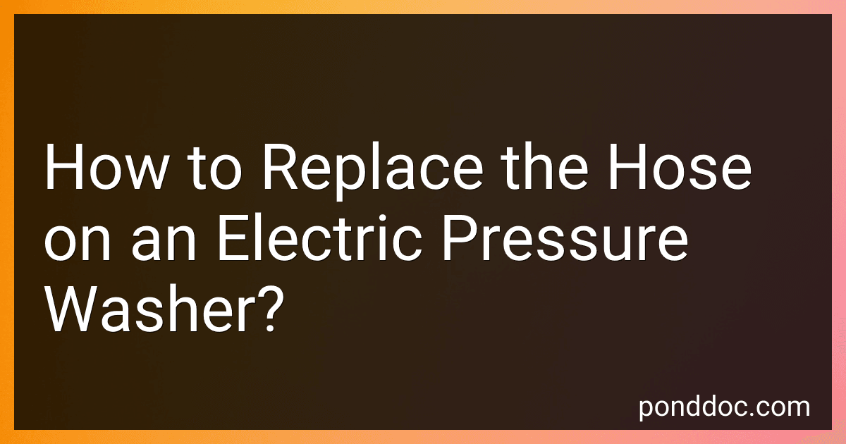 How to Replace the Hose on an Electric Pressure Washer? preview