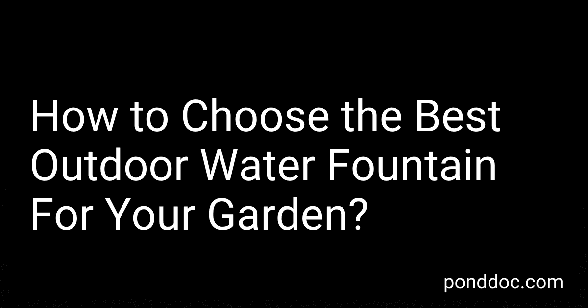 How to Choose the Best Outdoor Water Fountain For Your Garden? preview