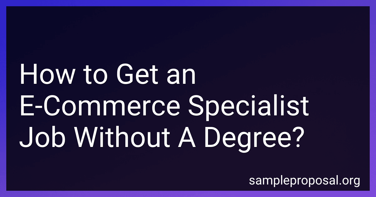 How to Get an E-Commerce Specialist Job Without A Degree? image