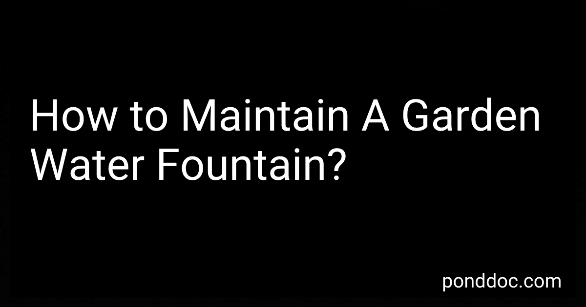 How to Maintain A Garden Water Fountain? preview
