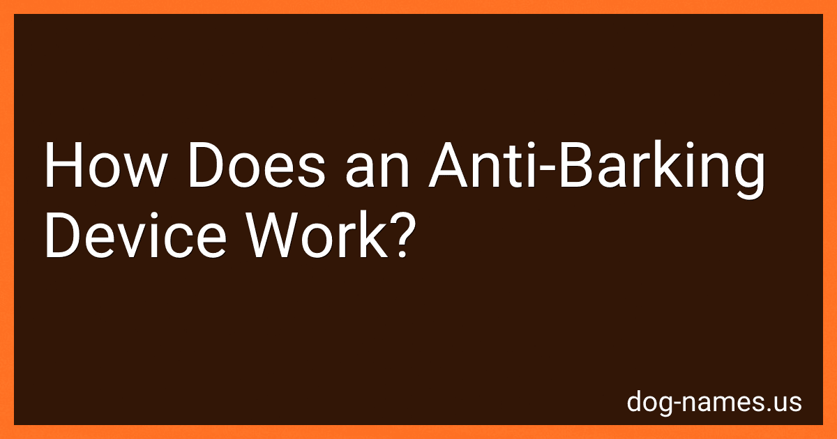 How Does an Anti-Barking Device Work? preview