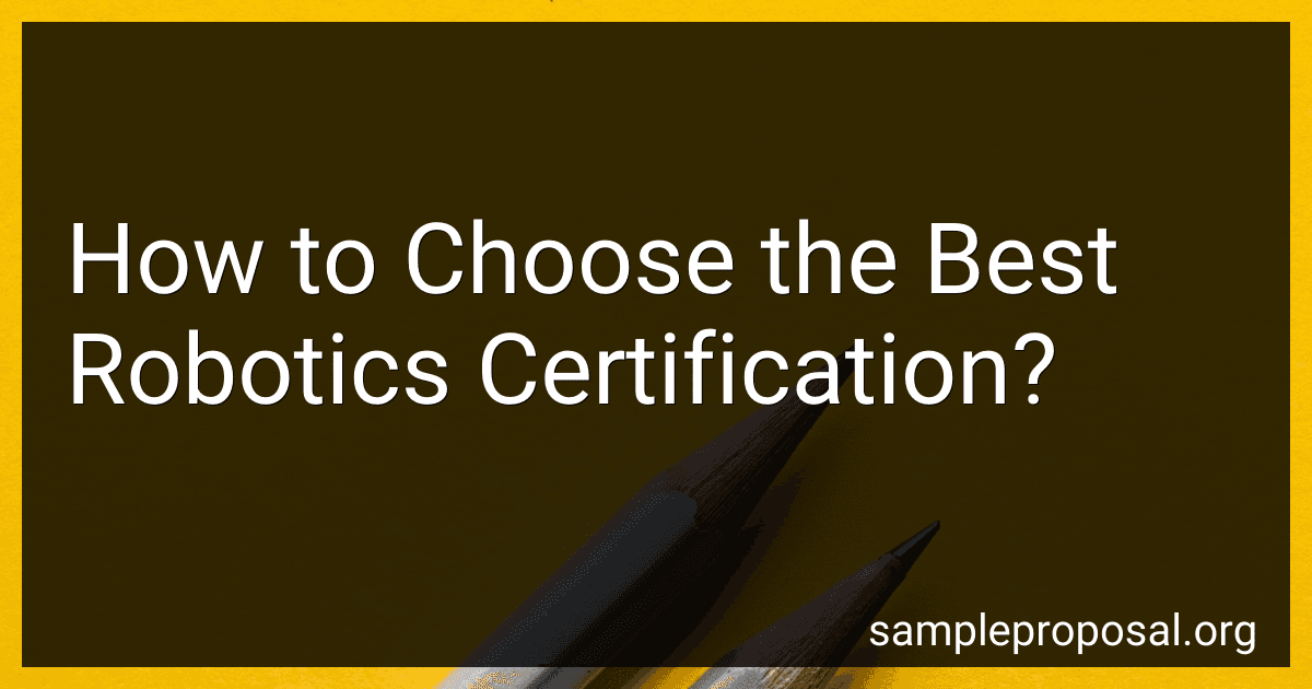 How to Choose the Best Robotics Certification? image