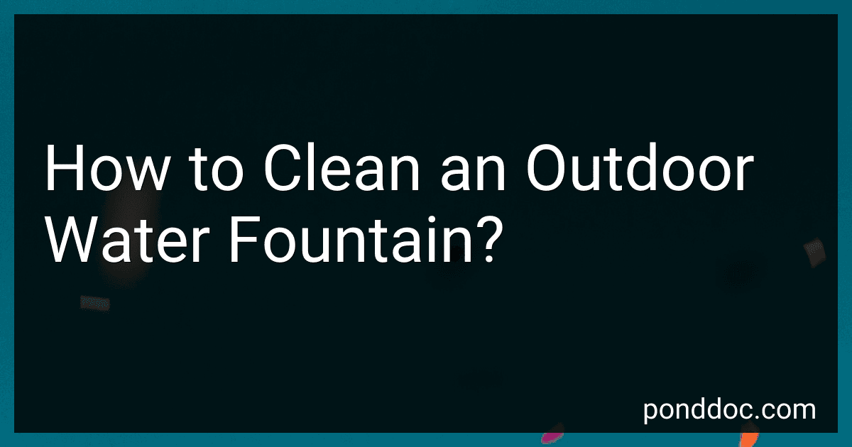 How to Clean an Outdoor Water Fountain? image