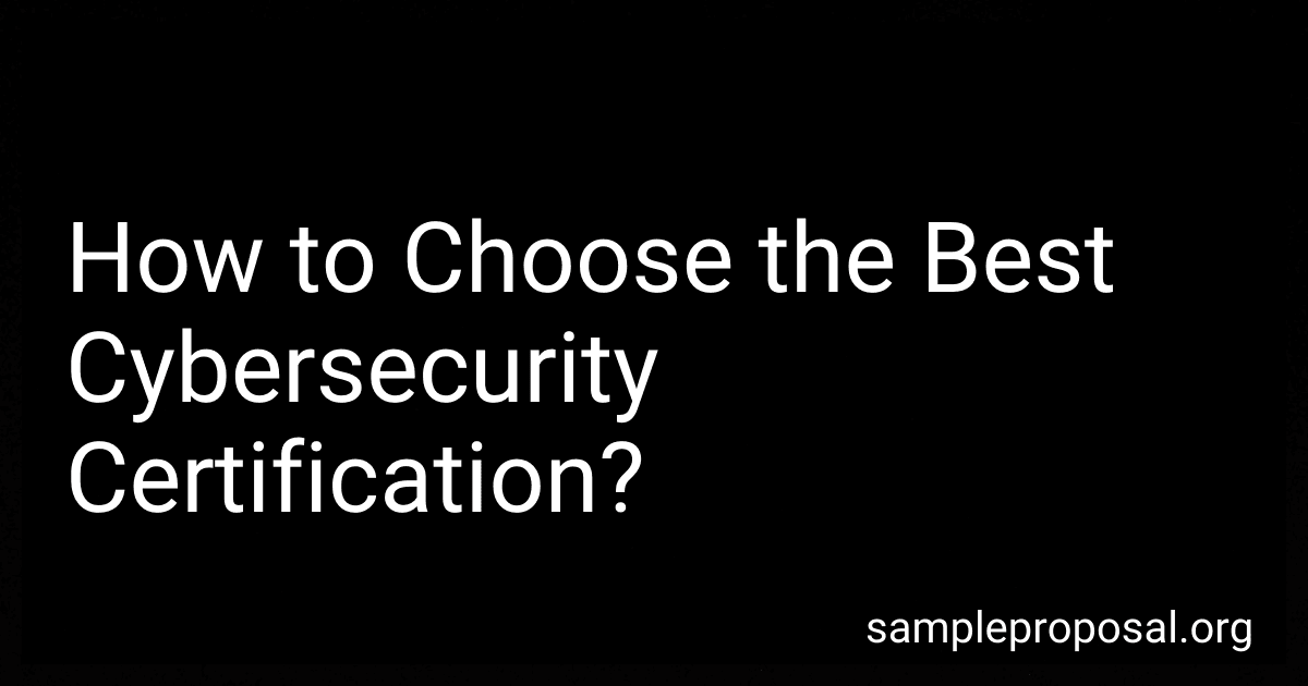 How to Choose the Best Cybersecurity Certification? image