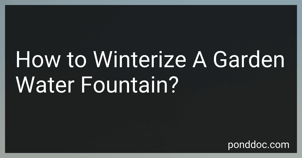 How to Winterize A Garden Water Fountain? preview