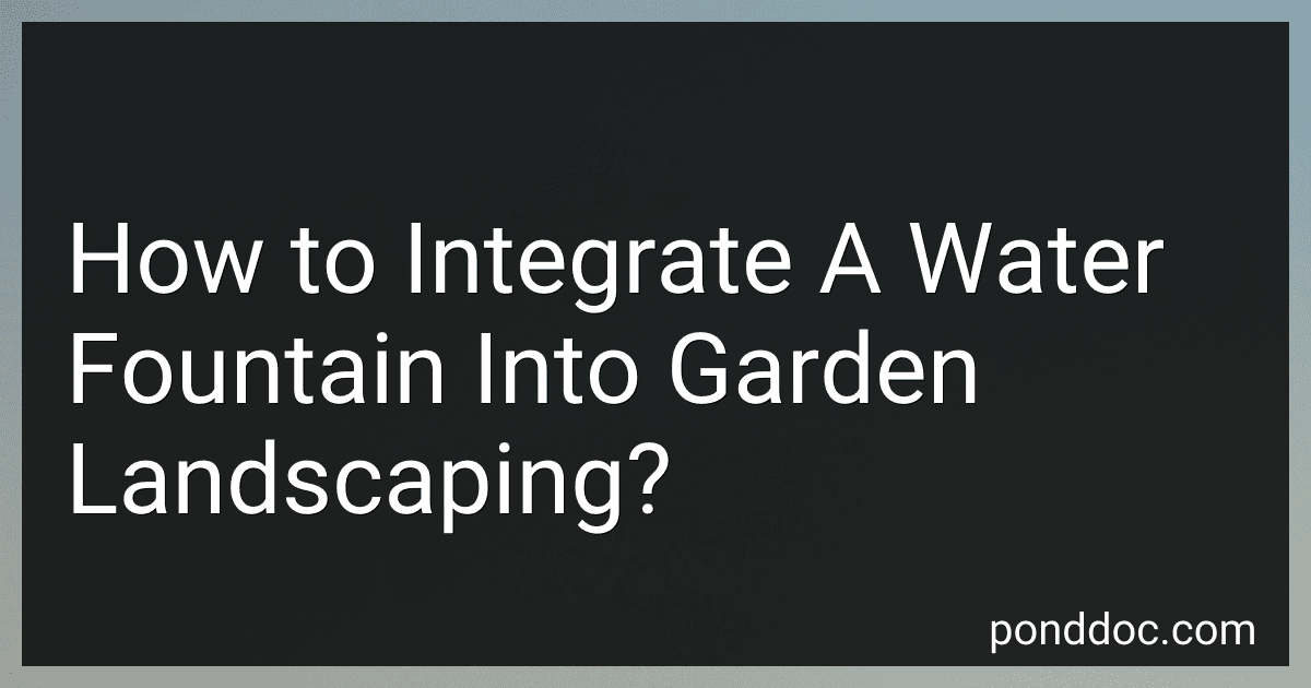 How to Integrate A Water Fountain Into Garden Landscaping? image