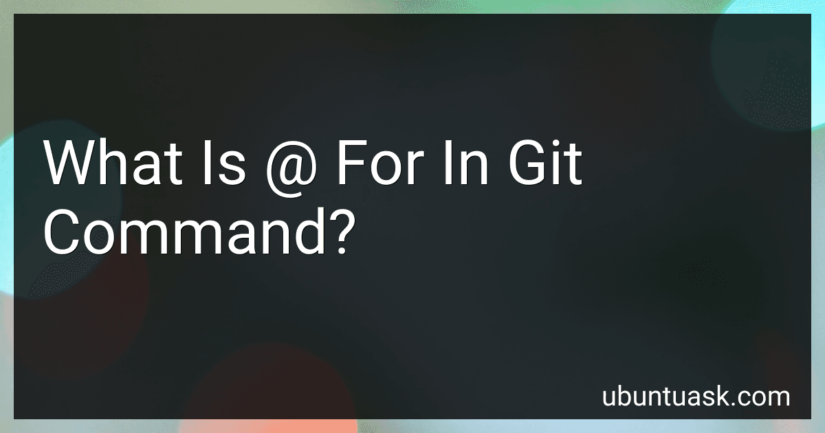 What Is @ For In Git Command? image