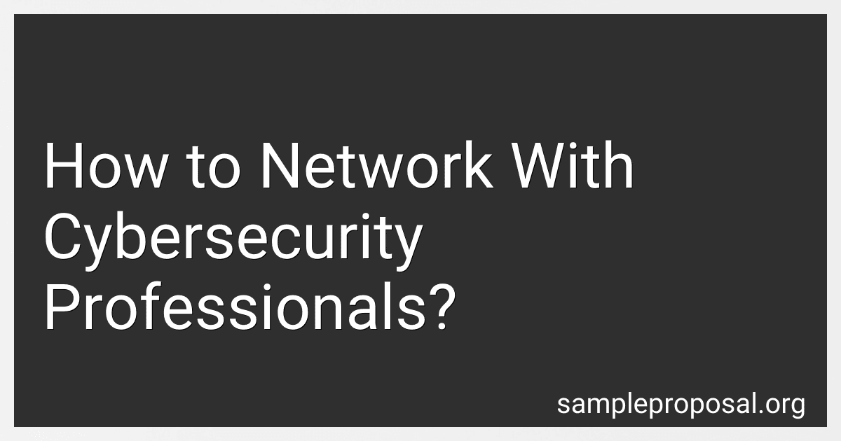 How to Network With Cybersecurity Professionals? image