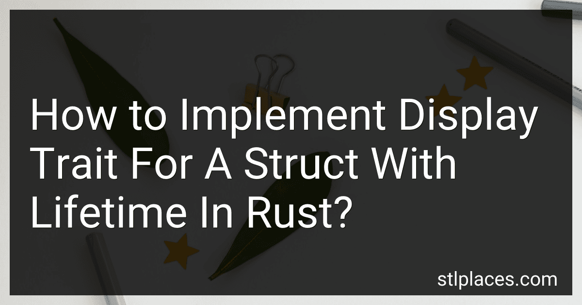 How to Implement Display Trait For A Struct With Lifetime In Rust? image