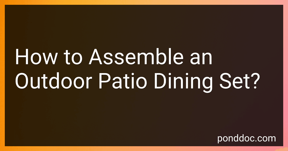 How to Assemble an Outdoor Patio Dining Set? image