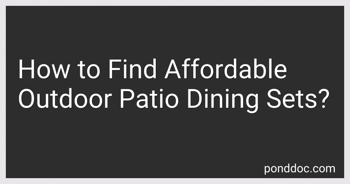 How to Find Affordable Outdoor Patio Dining Sets? image