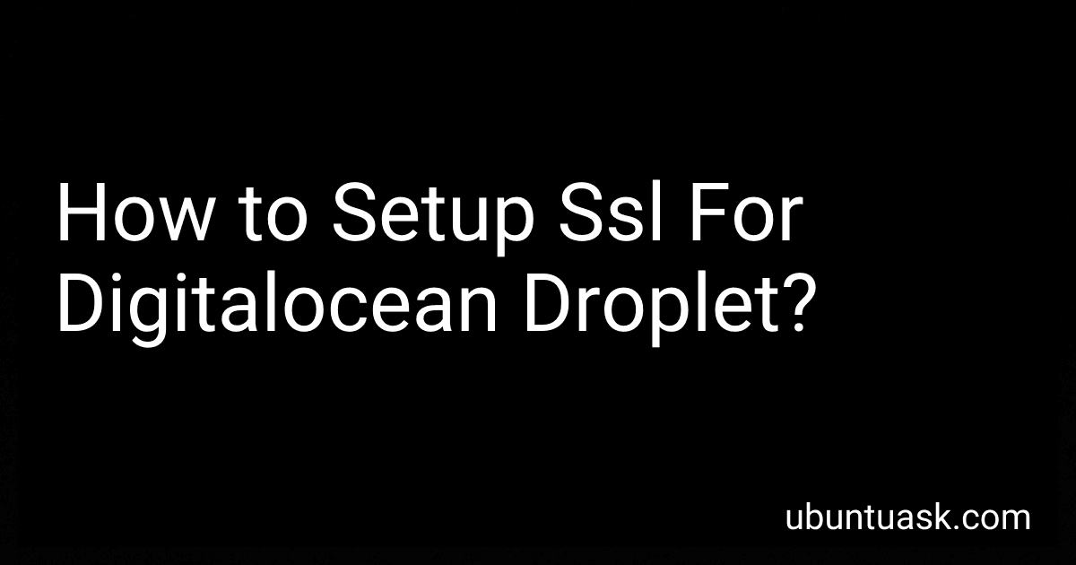 How to Setup Ssl For Digitalocean Droplet? image