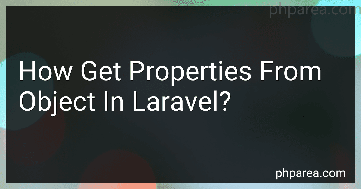 How Get Properties From Object In Laravel? image