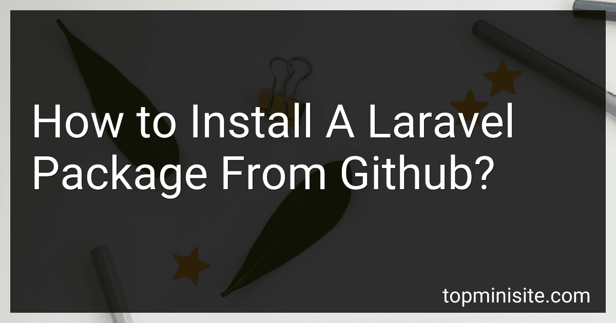 How to Install A Laravel Package From Github? image