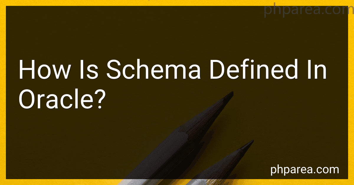 How Is Schema Defined In Oracle? preview