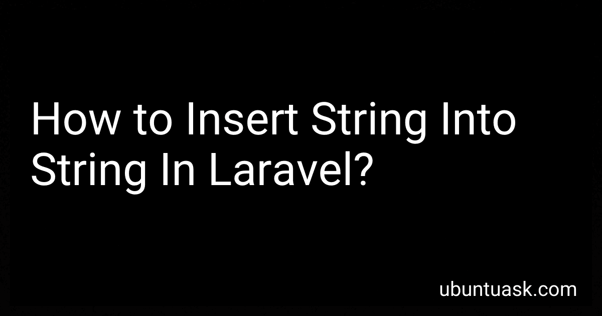 How to Insert String Into String In Laravel? image