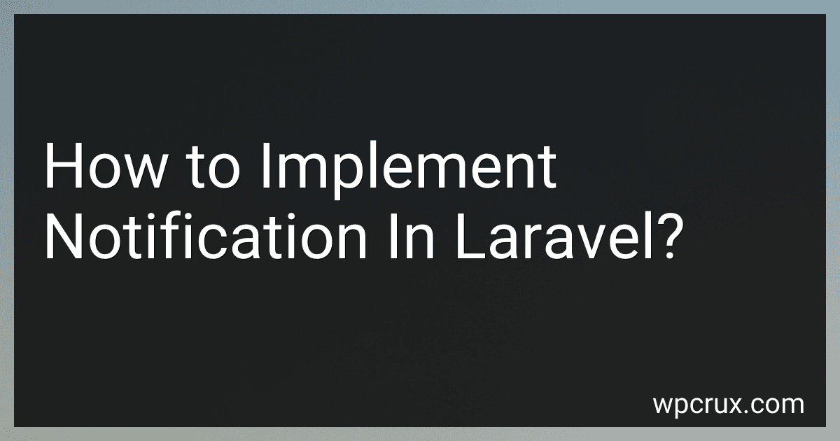 How to Implement Notification In Laravel? image