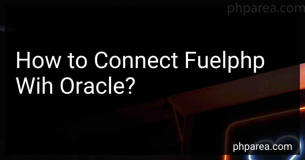 How to Connect Fuelphp Wih Oracle? image