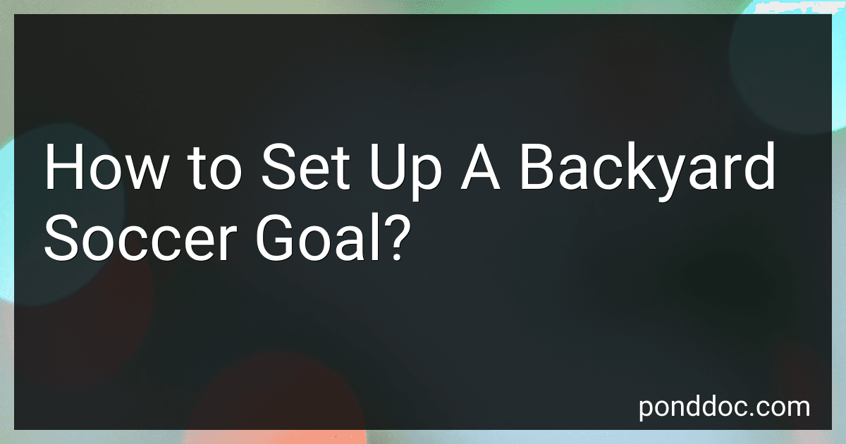 How to Set Up A Backyard Soccer Goal? preview