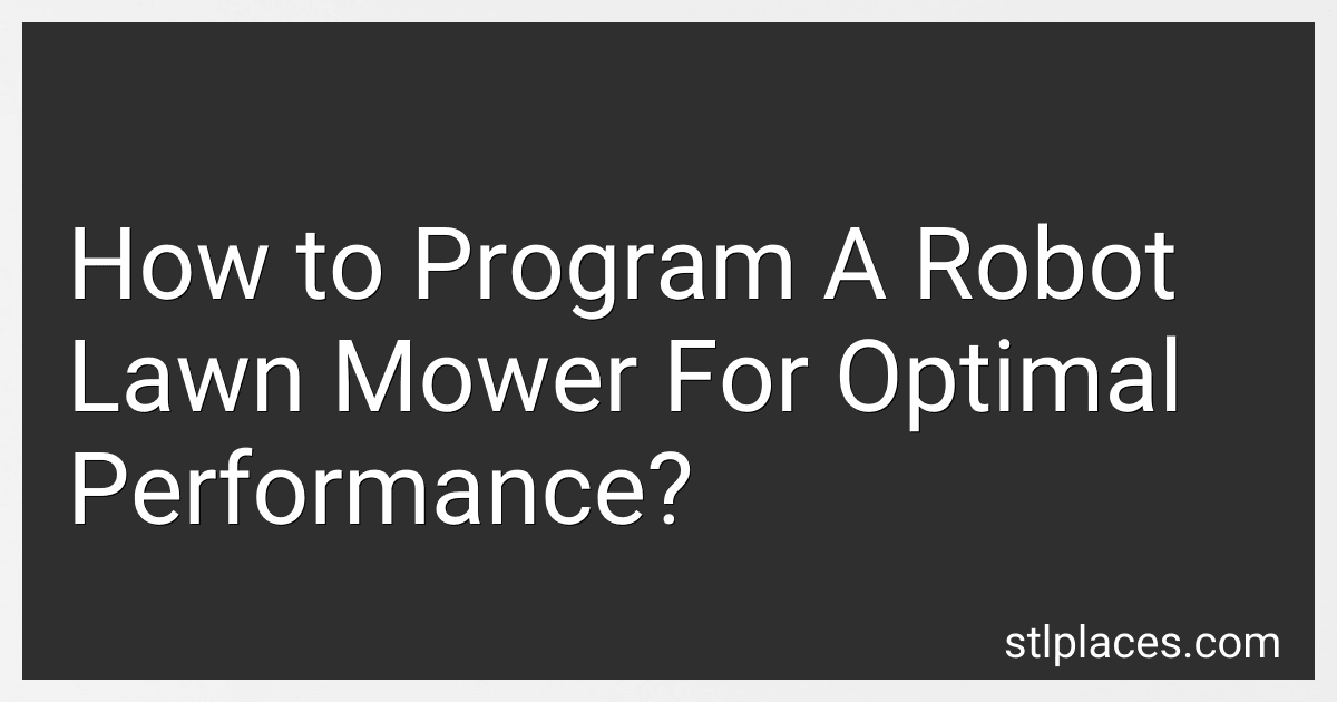 How to Program A Robot Lawn Mower For Optimal Performance? image