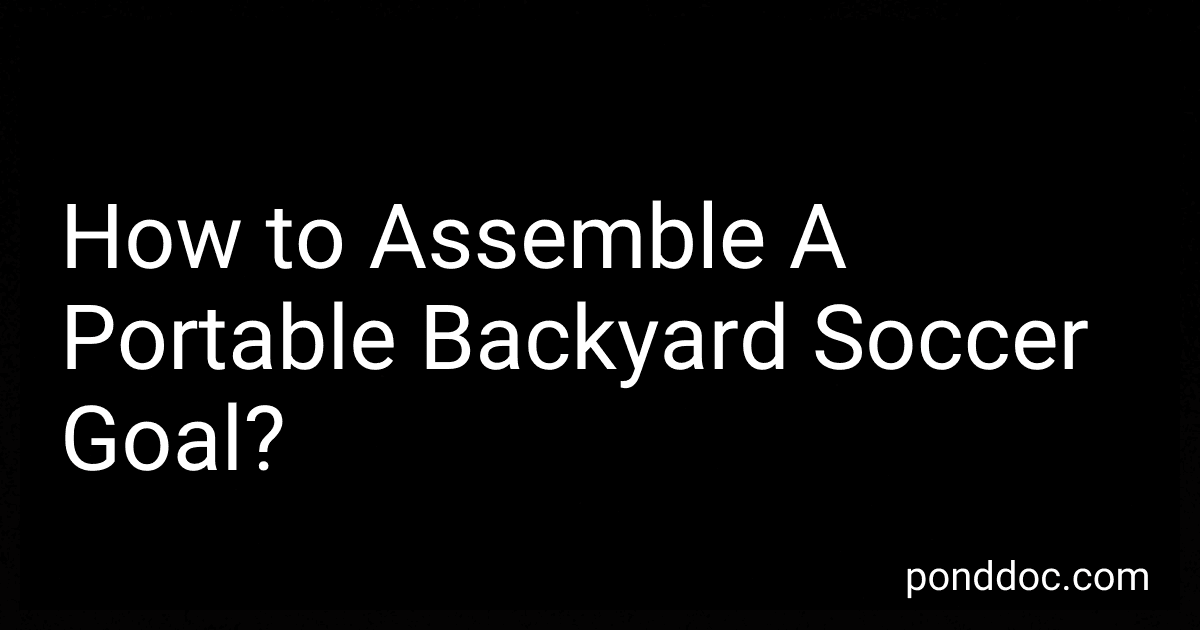 How to Assemble A Portable Backyard Soccer Goal? image