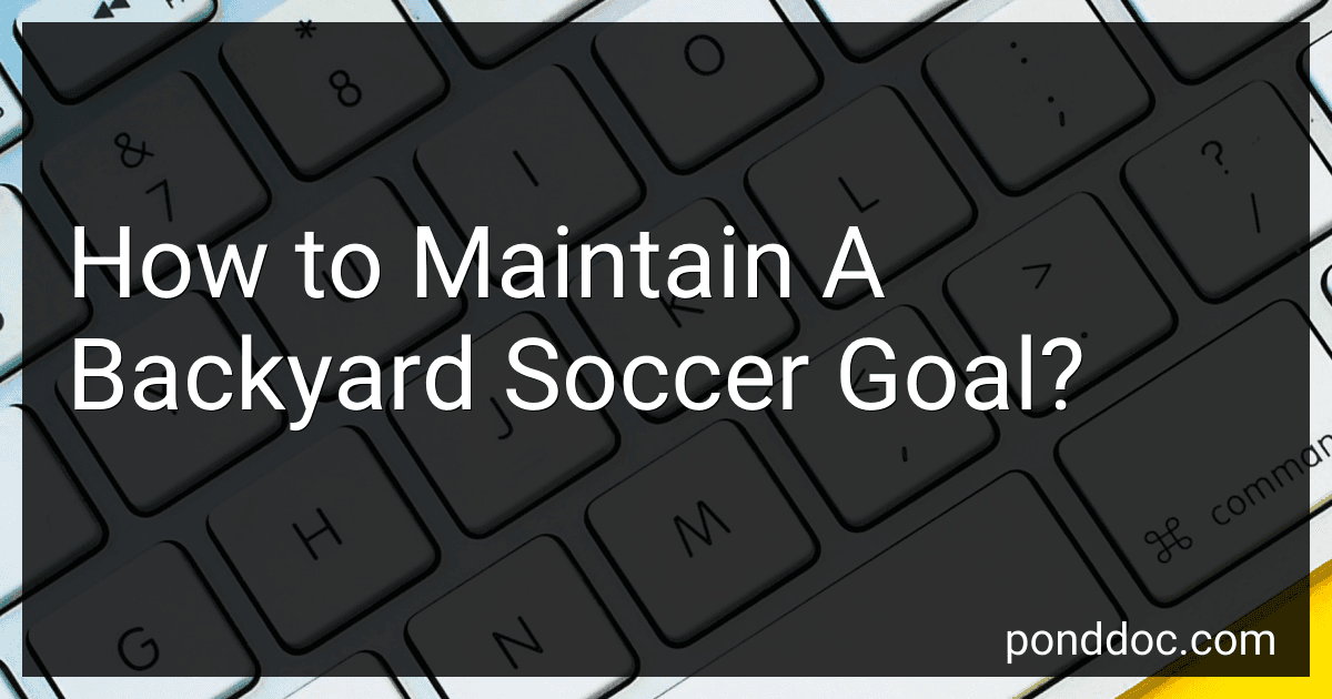 How to Maintain A Backyard Soccer Goal? image