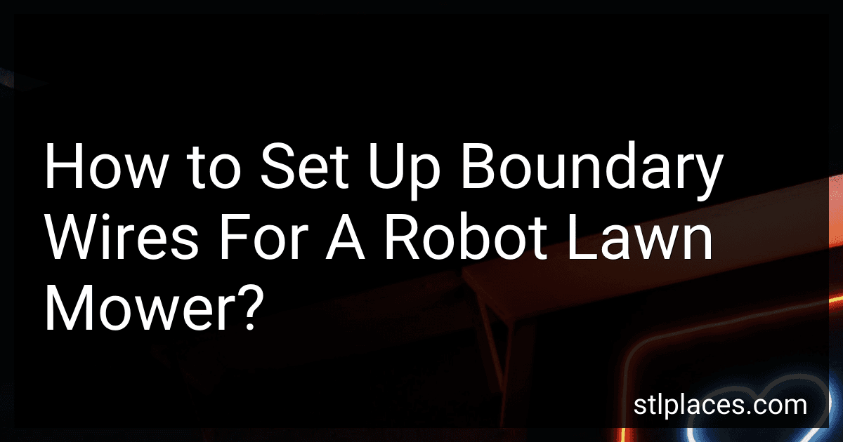 How to Set Up Boundary Wires For A Robot Lawn Mower? image
