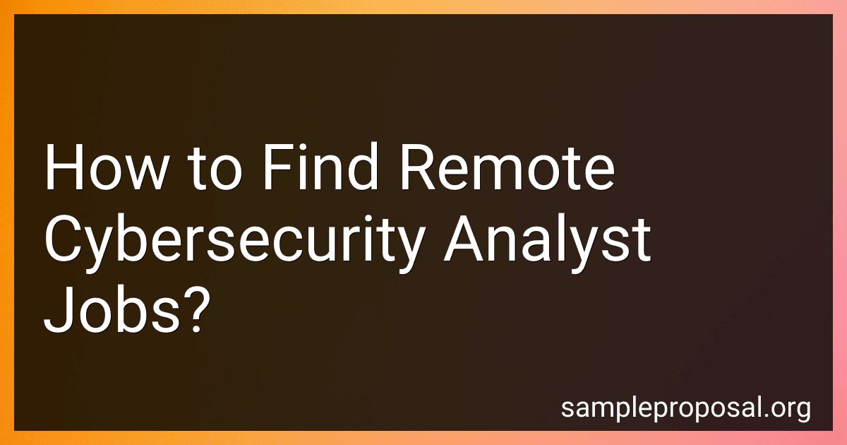 How to Find Remote Cybersecurity Analyst Jobs? image