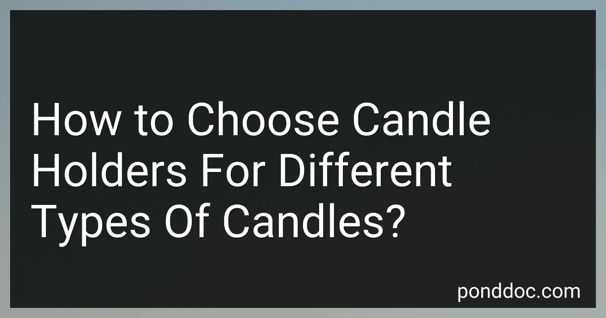 How to Choose Candle Holders For Different Types Of Candles? image