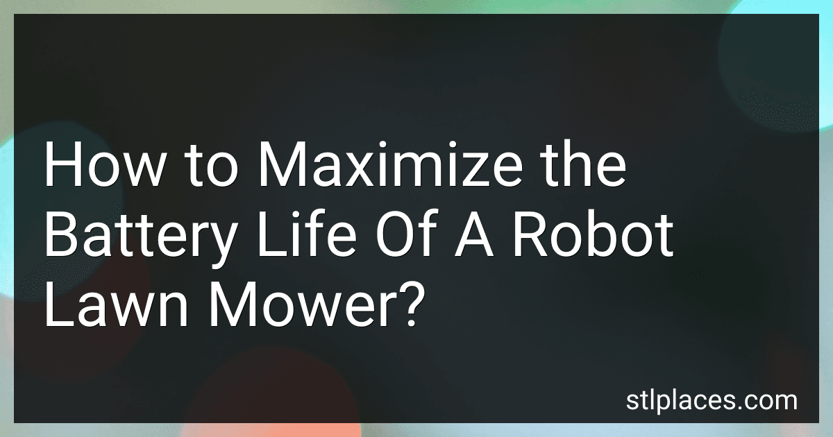 How to Maximize the Battery Life Of A Robot Lawn Mower? image