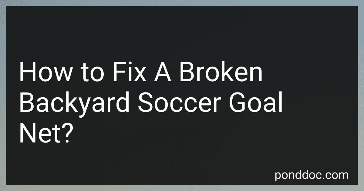 How to Fix A Broken Backyard Soccer Goal Net? image