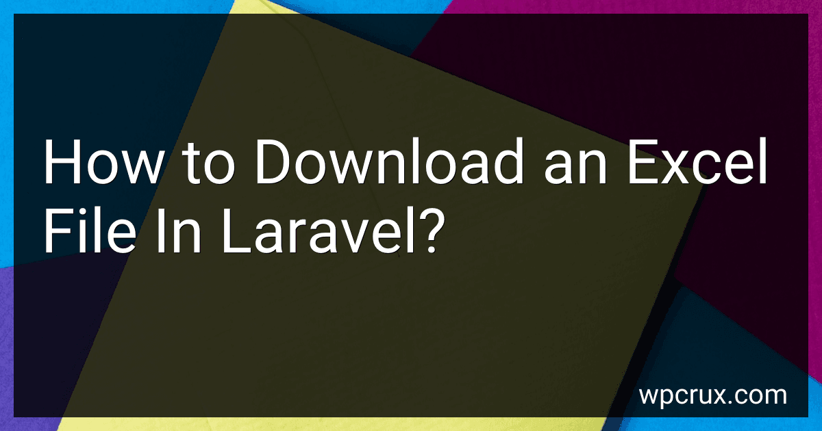 How to Download an Excel File In Laravel? image