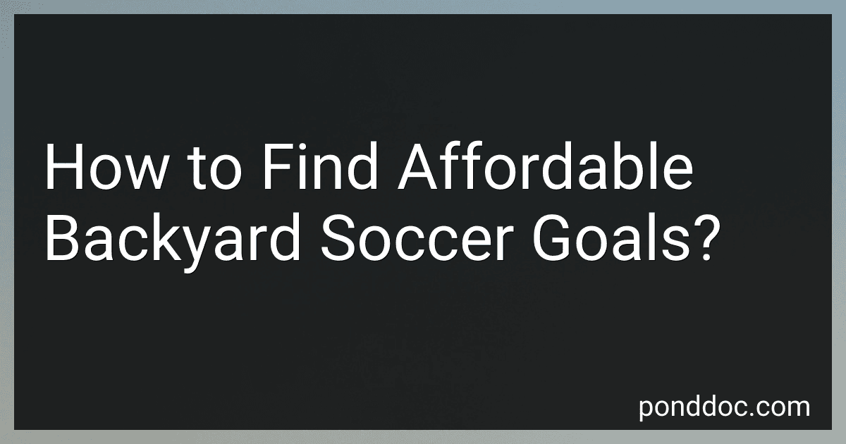 How to Find Affordable Backyard Soccer Goals? preview
