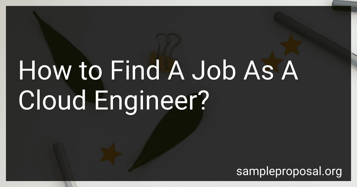 How to Find A Job As A Cloud Engineer? image
