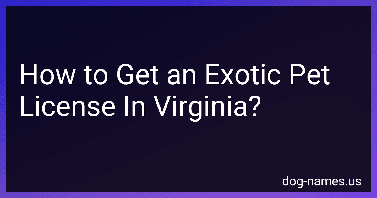 How to Get an Exotic Pet License In Virginia? preview