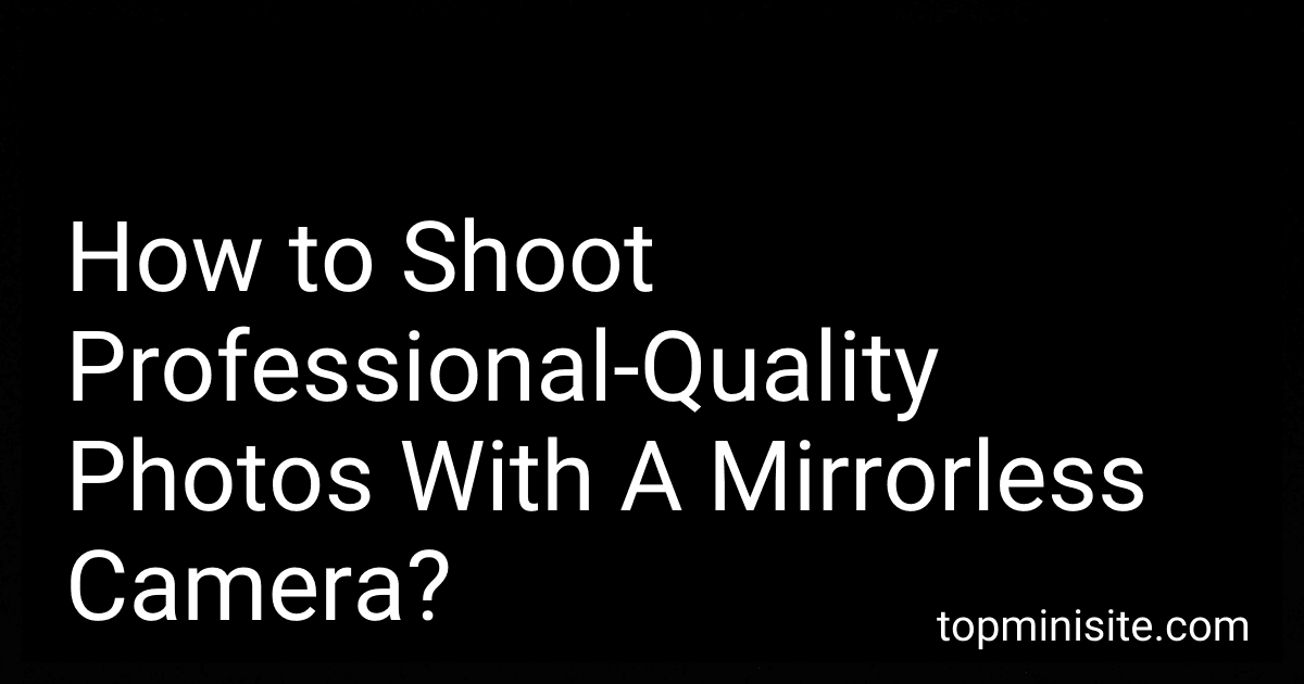 How to Shoot Professional-Quality Photos With A Mirrorless Camera? image