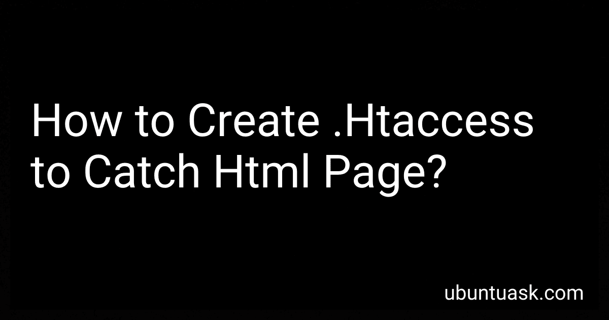 How to Create .Htaccess to Catch Html Page? image