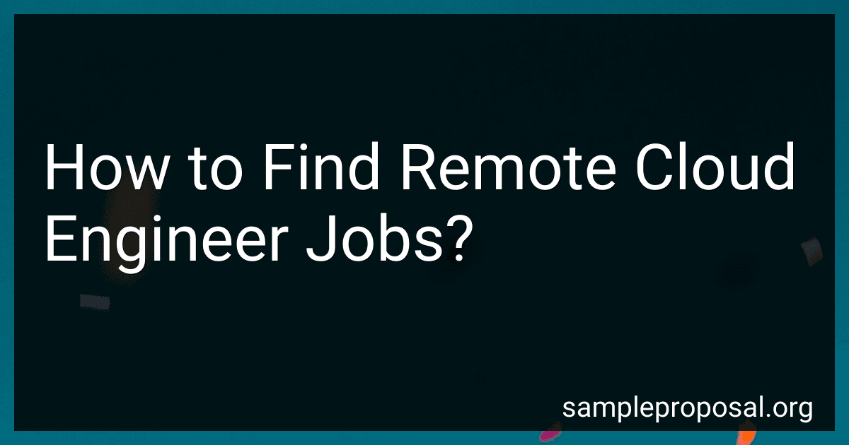 How to Find Remote Cloud Engineer Jobs? image